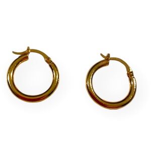 Gold Plated Hoop Earrings